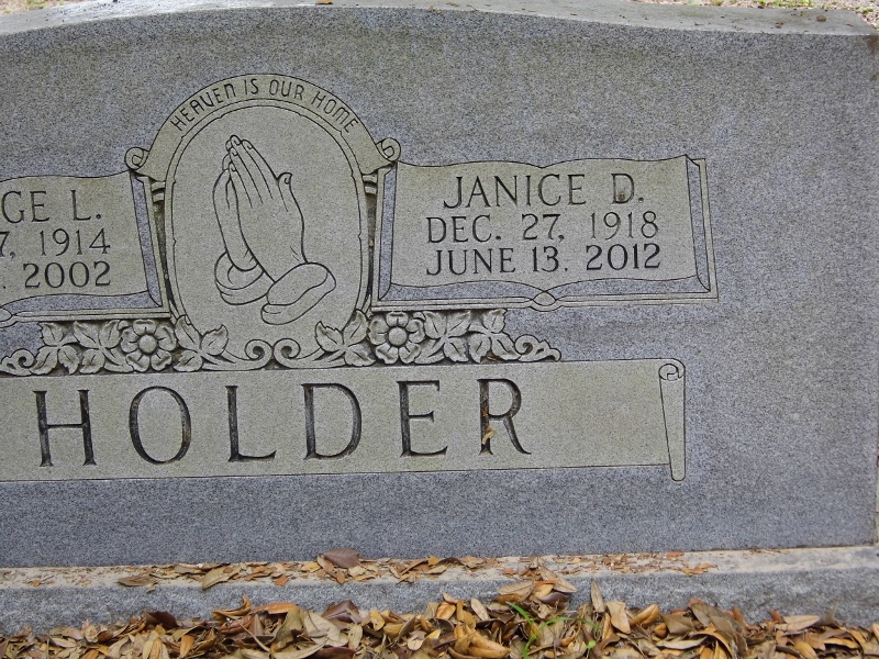 Headstone for Holder, Janice D